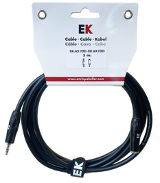 Ek Cable Extensor Mini Jack Estéreo Macho a Mini Jack Estéreo Hembra 3m