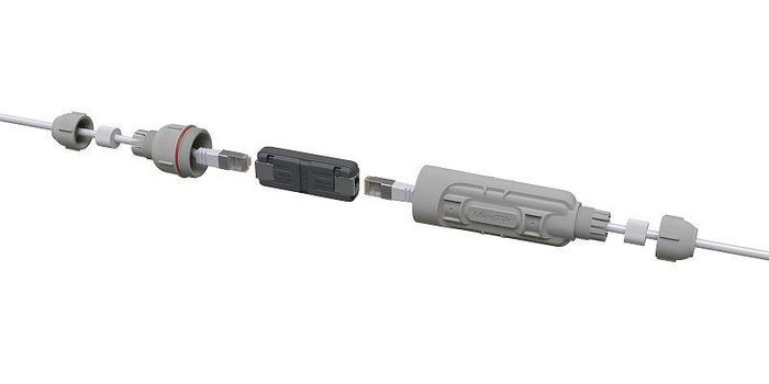 MikroTik Recinto Exterior GPeR IP68 para Exteriores y Uso Industrial Resistente al Agua y Polvo