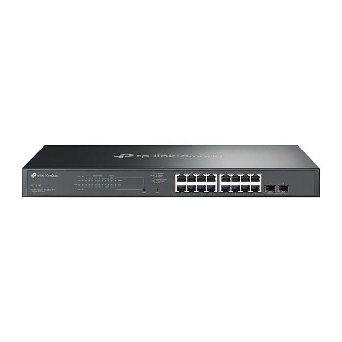 TP-LINK Omada SG2218P Conmutador Gestionado PoE+ Gigabit L2/L2+, 16 Puertos RJ-45 + 2 SFP, Montaje en Rack 1U, 150W, Gestionado por Nube TP-LINK Omada SG2218P Conmutador Gestionado PoE+ Gigabit L2/L2+, 16 Puertos RJ-45 + 2 SFP, Montaje en Rack 1U, 150W, Gestionado por Nube