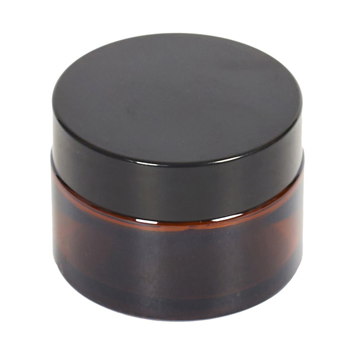 Cosmetic Club Juego 2 Botes Vidrio 50-30 Ml para Cosméticos con Tapa Blanca Interior
