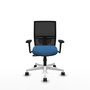 PIQUERAS Y CRESPO Silla de oficina Yunquera con mecanismo Sincro Azul claro y Negro