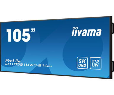 Iiyama LH10551UWS-B1AG Monitor Profesional 105" 5K UW 5120x2160 IPS 24/7 Uso Horizontal y Vertical 8ms 500cd 21:9 HDMI DP USB-C
