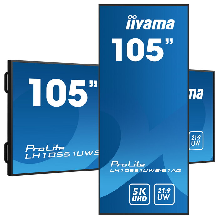 iiyama LH10551UWS-B1AG Pantalla de señalización digital 105 pulgadas 5K UltraWide IPS