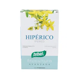 SANTIVERI Hiperico 40 Cap. Complemento para Relajación y Equilibrio Emocional, Ayuda a Mantener un Ánimo Positivo