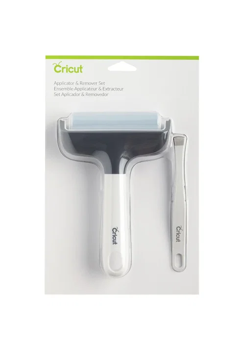 Cricut Applicator and Remover Set - Kit Aplicador y Removedor para Vinilo y Transfer, Azul, Gris, Blanco