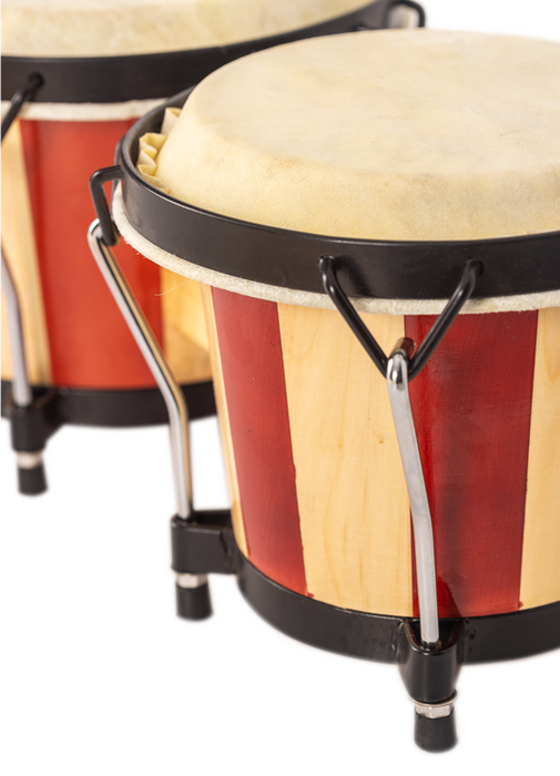 Bongos Jinbao con Parche de Piel de 6,5" X 7,5"