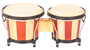 Bongos Jinbao con Parche de Piel de 6,5" X 7,5"