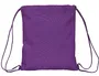 Bolsa Mochila con Cuerdas Real Valladolid C.F. Morado 35 x 40 x 1 cm