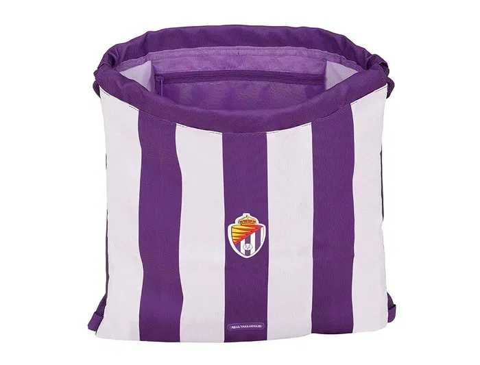 Bolsa Mochila con Cuerdas Real Valladolid C.F. Morado 35 x 40 x 1 cm
