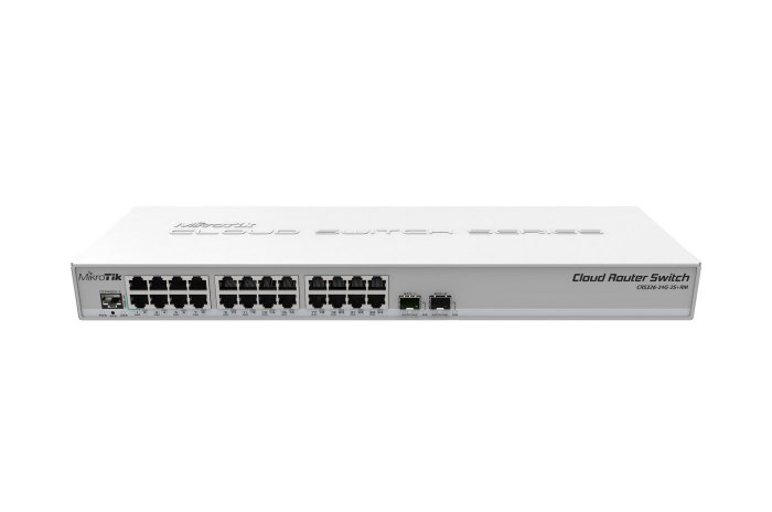 MikroTik CRS326-24G-2S+RM Switch de 24 puertos Gigabit con 2 SFP+ MikroTik CRS326-24G-2S+RM Switch de 24 puertos Gigabit con 2 SFP+