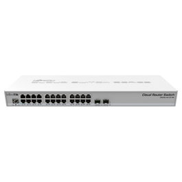MikroTik CRS326-24G-2S+RM Switch Gestionado L2, 24 Puertos Gigabit Ethernet + 2 SFP+, Rack Mount, RouterOS, -40°C a 60°C