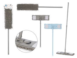 Arte Regal Mopa Gusanillo Palo Extensible Azul Gris 46 x 77 x 16 cm (Set de 12)