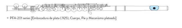 Pearl Flute Flauta Alto PFA201SU - 2 Cabezas