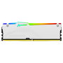 Kingston FURY Beast 64GB (2x32GB) DDR5 5600MT/s CL40 DIMM Kit White RGB XMP, 288-pin, Unbuffered, Disipador Térmico