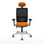 PIQUERAS Y CRESPO Silla de oficina Zulema Naranja y Negro