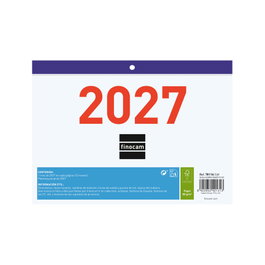 Finocam Calendario de Escritorio 2027 Catalán con Números Grandes F92 210x150