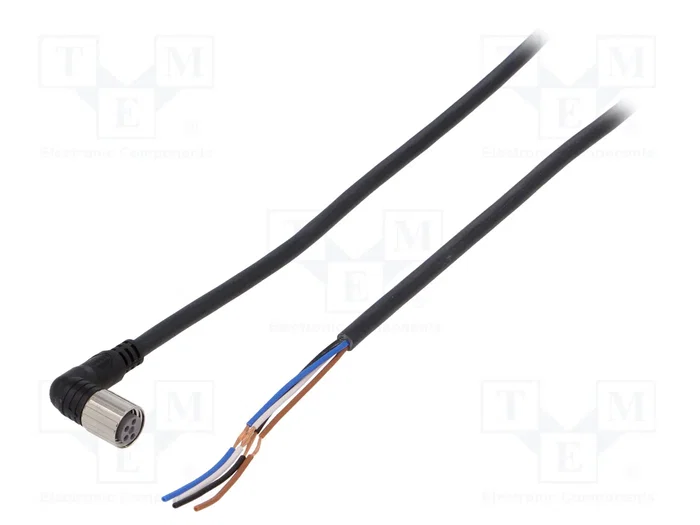 OMRON Cable para sensores M8 hembra angular 5m OMRON Cable para sensores M8 hembra angular 5m