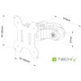 Techly ICALCD100BK Soporte para Monitor de 13-30 pulgadas, Negro