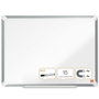 NOBO Pizarra blanca magnética Premium Plus de acero lacado con marco de aluminio 200x100 cm