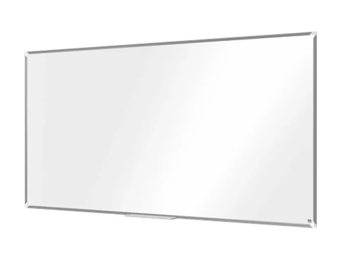 NOBO Pizarra blanca magnética Premium Plus de acero lacado con marco de aluminio 200x100 cm