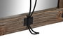 DKD Home Decor Espejo de Paulownia y Metal con Perchero Desgastado 40x9x68 cm