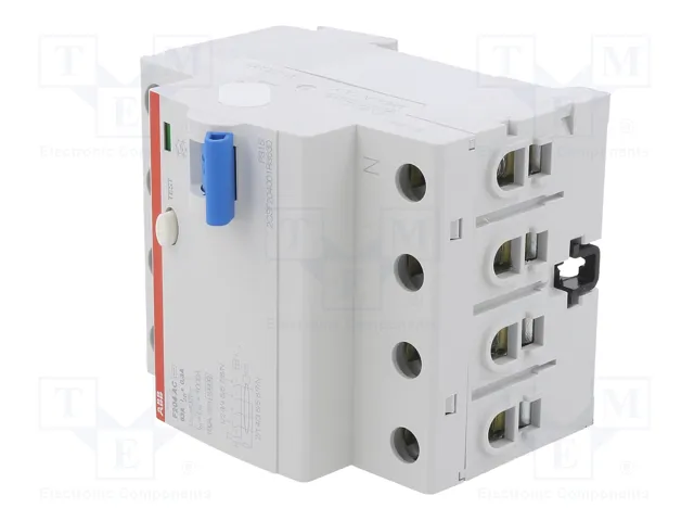 ABB F204AC-63/0.3 Interruptor Diferencial 4 Polos 63A 300mA ABB F204AC-63/0.3 Interruptor Diferencial 4 Polos 63A 300mA