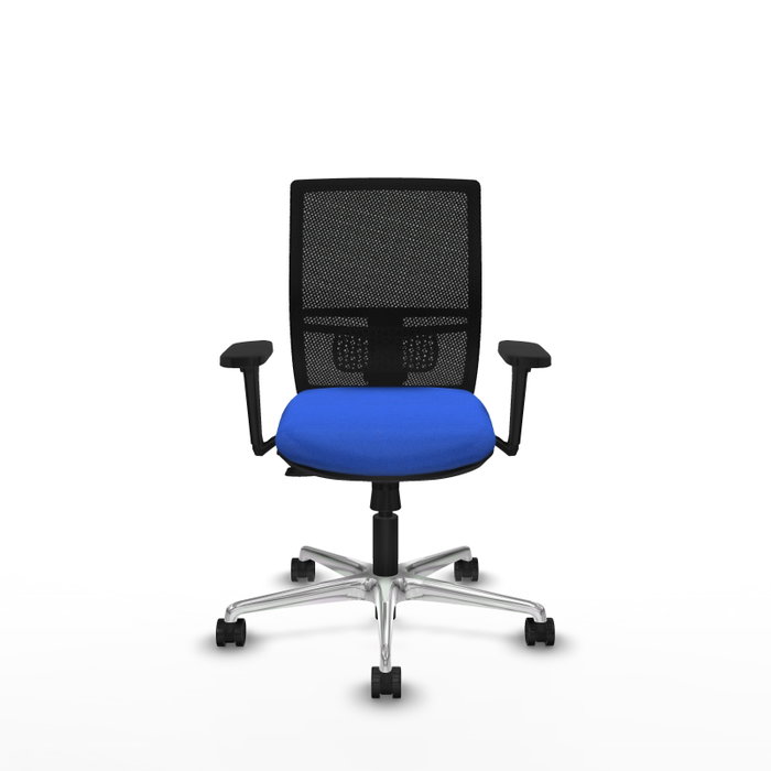PIQUERAS Y CRESPO Silla de oficina Yunquera Azul/Negro con Mecanismo Sincro/Traslack