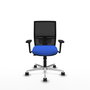 PIQUERAS Y CRESPO Silla de oficina Yunquera Azul/Negro con Mecanismo Sincro/Traslack