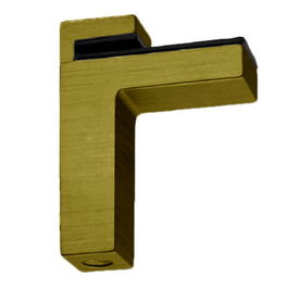 HERRAJES ALK Soporte Estante Para Cristal Y Madera Regulable 0-40Mm Acabado Cuero