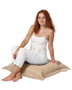 Atelier Del Sofa Cojín de Jardín 70x70 Moca, Poliéster Impermeable, Relleno Poliestireno Reciclado