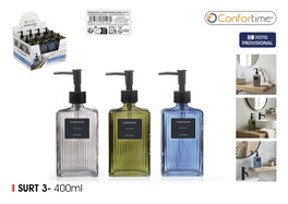 Confortime Dispensador de Jabón de Vidrio 400ml