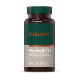 Bonusan Vitamina B1 Tiamina 300mg 60 Cápsulas - Metabolismo Energético y Función Cardiaca
