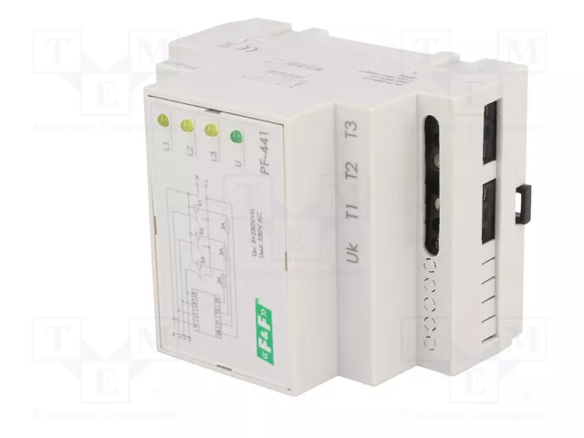 F&F PF-441 Relé de monitorización de tensión 3 x 230V AC 16A F&F PF-441 Relé de monitorización de tensión 3 x 230V AC 16A