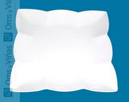 OMS Plato Ondas Noubon 22x22 cm (Set de 6)