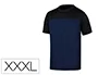 Deltaplus Camiseta Bicolor Manga Corta Algodón 100% Azul/Negro Talla 3XL