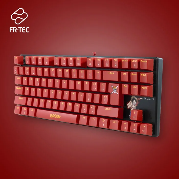 Blade One Piece Luffy Teclado Mecánico TKL Borgoña