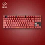Blade Gaming Teclado Gaming Mecánico TKL OP4001 One Piece Oficial - Switch Marrón Táctil, Retroiluminación Roja LED, Borgoña, Inglés/Español