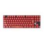 Blade Gaming Teclado Gaming Mecánico TKL OP4001 One Piece Oficial - Switch Marrón Táctil, Retroiluminación Roja LED, Borgoña, Inglés/Español