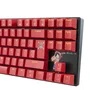 Blade Gaming Teclado Gaming Mecánico TKL OP4001 One Piece Oficial - Switch Marrón Táctil, Retroiluminación Roja LED, Borgoña, Inglés/Español