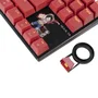 Blade Gaming Teclado Gaming Mecánico TKL OP4001 One Piece Oficial - Switch Marrón Táctil, Retroiluminación Roja LED, Borgoña, Inglés/Español