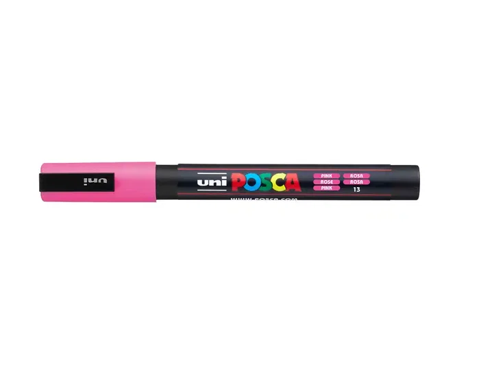 Posca Marcador PC-3M Rosa Punta Cónica 0,9-1,3 mm Posca Marcador PC-3M Rosa Punta Cónica 0,9-1,3 mm