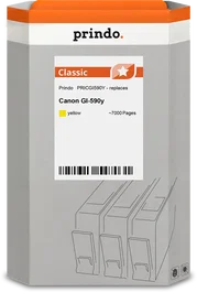 Prindo Classic Cartucho de tinta amarillo compatible con Canon GI-590y (1606C001)