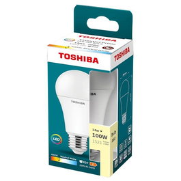 TOSHIBA LED ESSENTIAL A60 E27 14W 4000K - Bombilla LED de filamento blanco cálido, E27, 14W (equivalente a 100W), 1521 lm