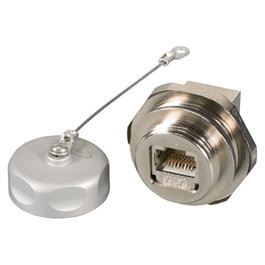 EFB Elektronik Unión de paso RJ45 Cat.6A IP67 Hembra/Hembra