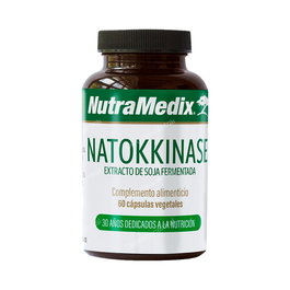 Nutramedix Nattokinase 60 Vcaps Complemento Alimenticio Soporte Cardiovascular