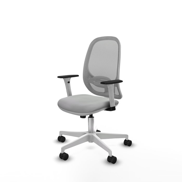 PIQUERAS Y CRESPO Silla de oficina Cilanco Gris con mecanismo Sincro