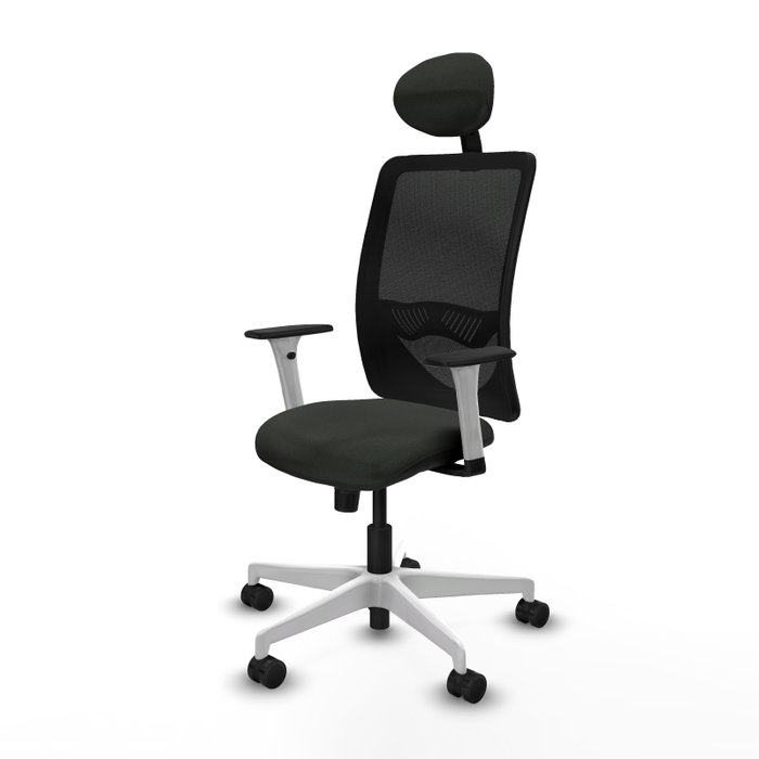 PIQUERAS Y CRESPO Silla de oficina Zulema con mecanismo Sincro, Negro