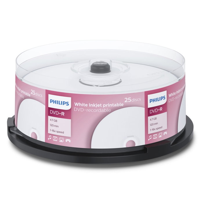 Philips DVD-R DM4I6B25F/00 Paquete de 25 Unidades Philips DVD-R DM4I6B25F/00 Paquete de 25 Unidades