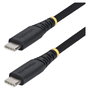 StarTech.com Cable de carga USB-C trenzado de 2m, 60W, 3A, Negro