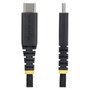 StarTech.com Cable de carga USB-C trenzado de 2m, 60W, 3A, Negro